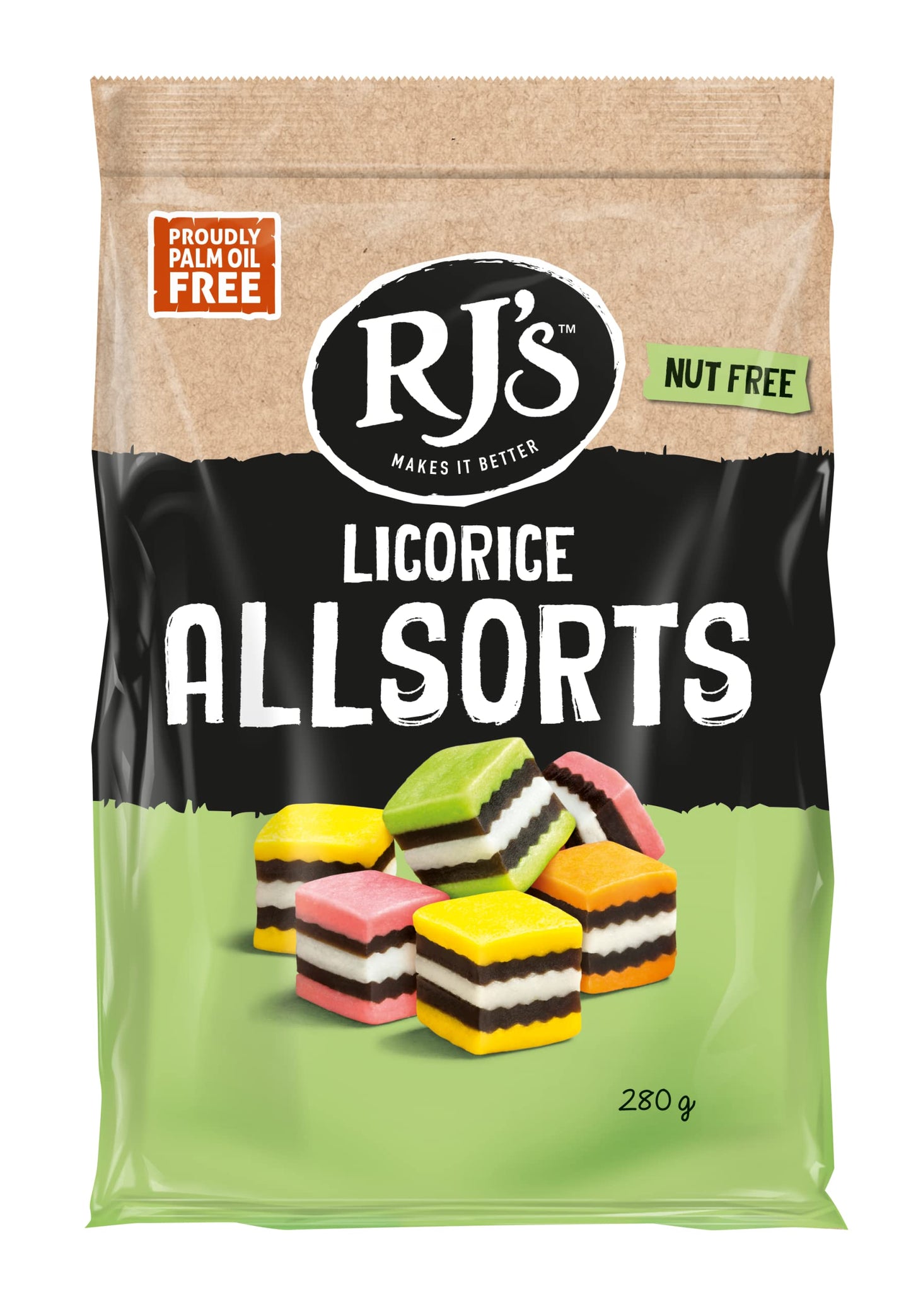 RJ's Licorice Allsorts, 280g