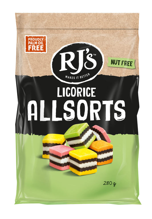 RJ's Licorice Allsorts, 280g