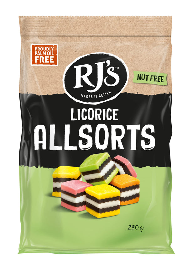 RJ's Licorice Allsorts, 280g