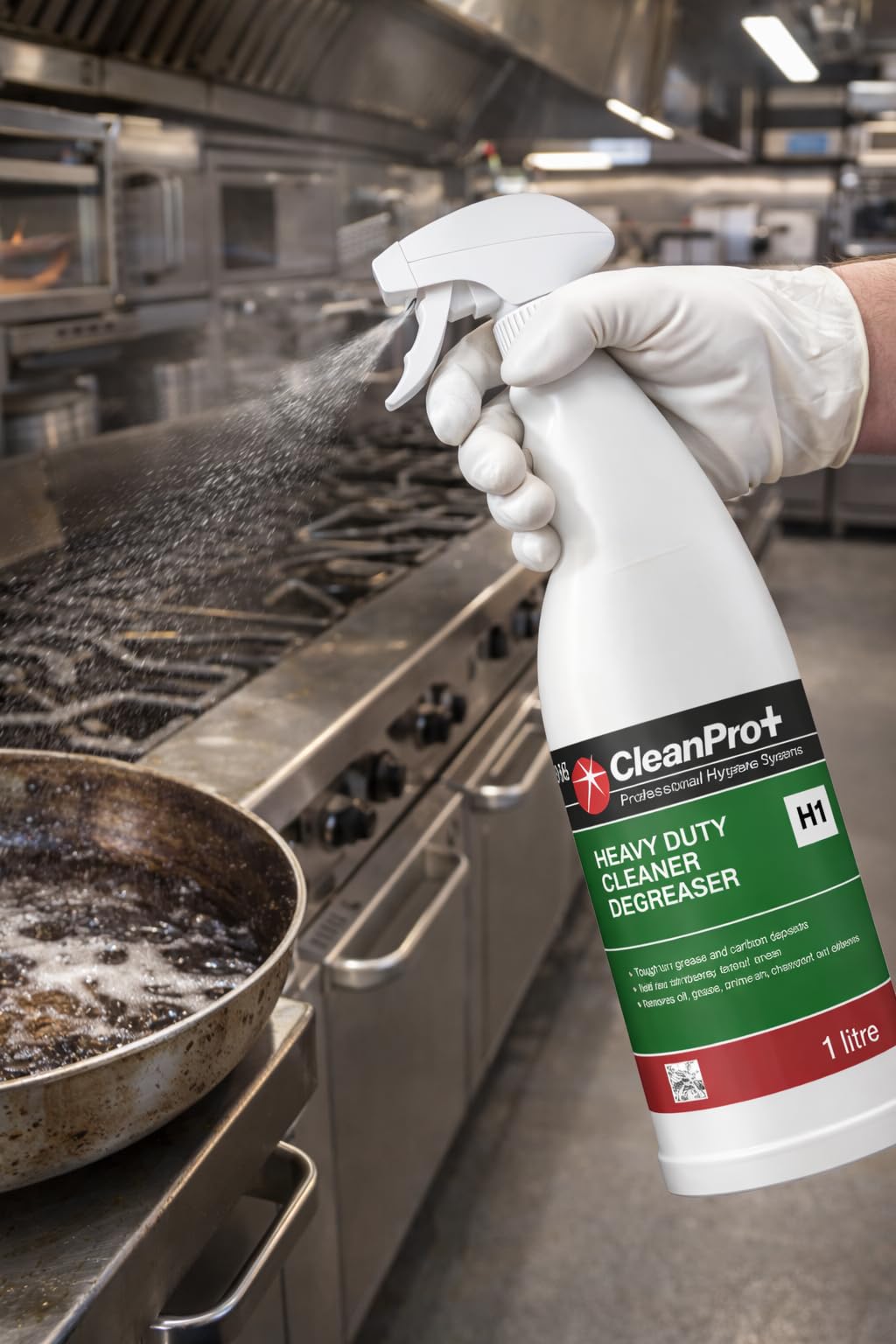 Clean Pro+ Professional Heavy Duty Cleaner Degreaser Trigger Spray - 1 Litre