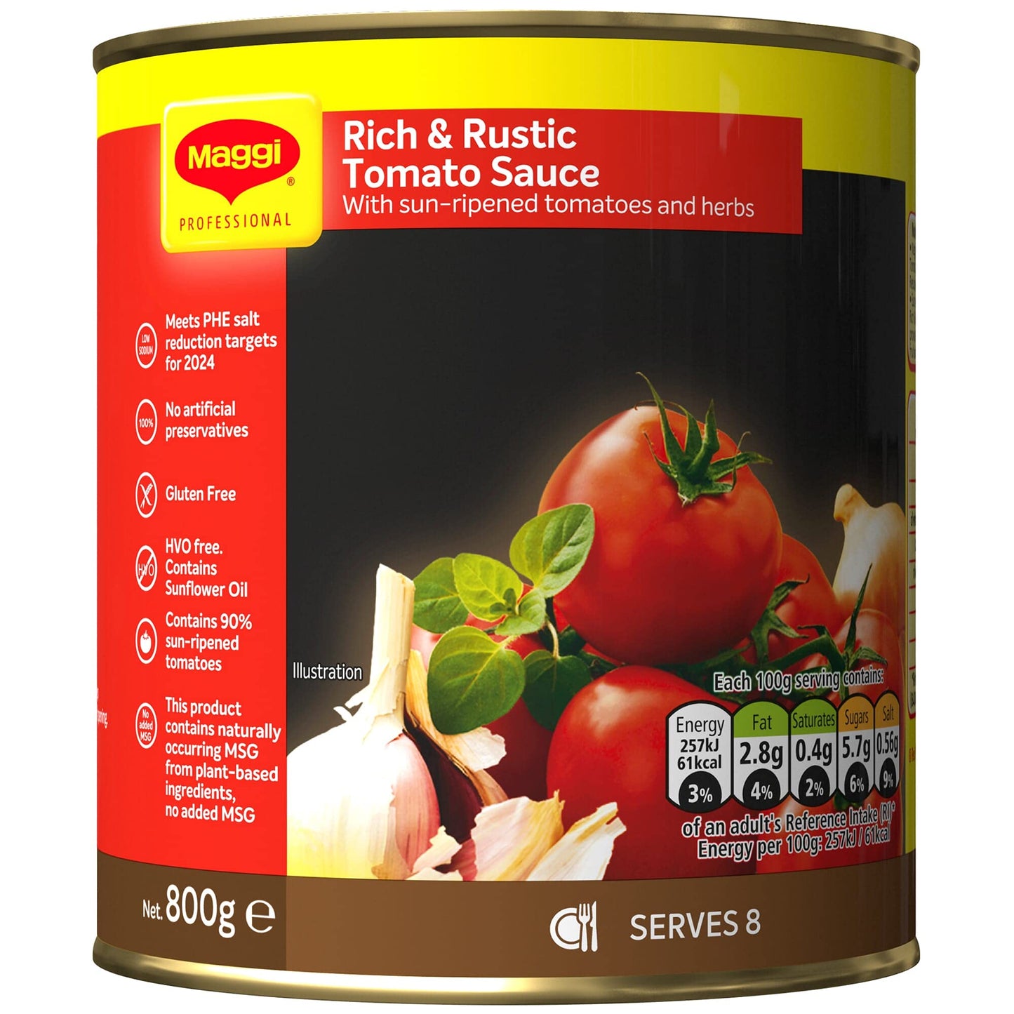 Maggi Gluten Free Rich & Rustic Tomato Sauce - 12x800g