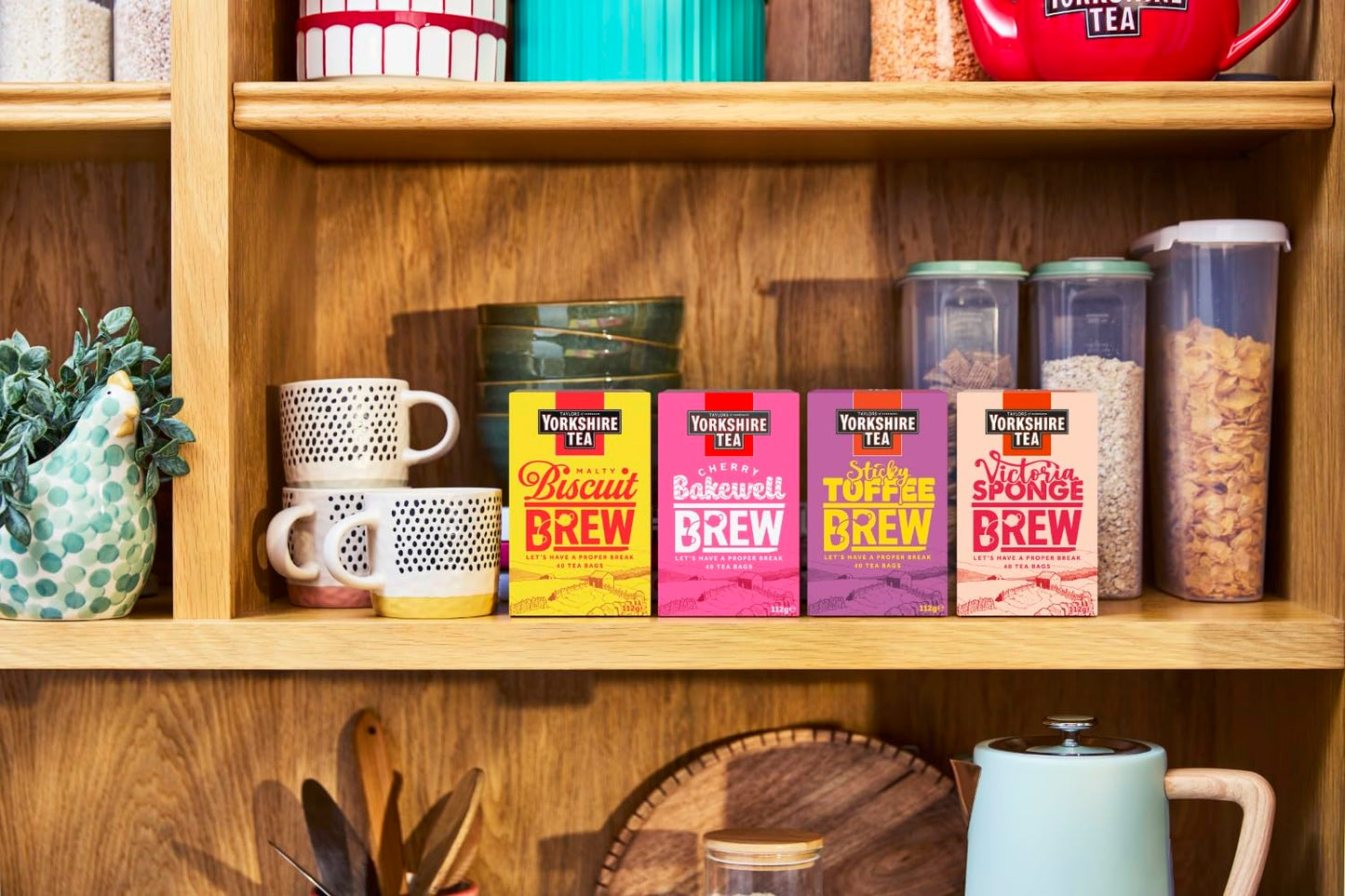 Yorkshire Tea Sticky Toffee Pudding Flavoured Tea Bags, 4 Boxes of 40 Tea Bags (Total 160 Bags)