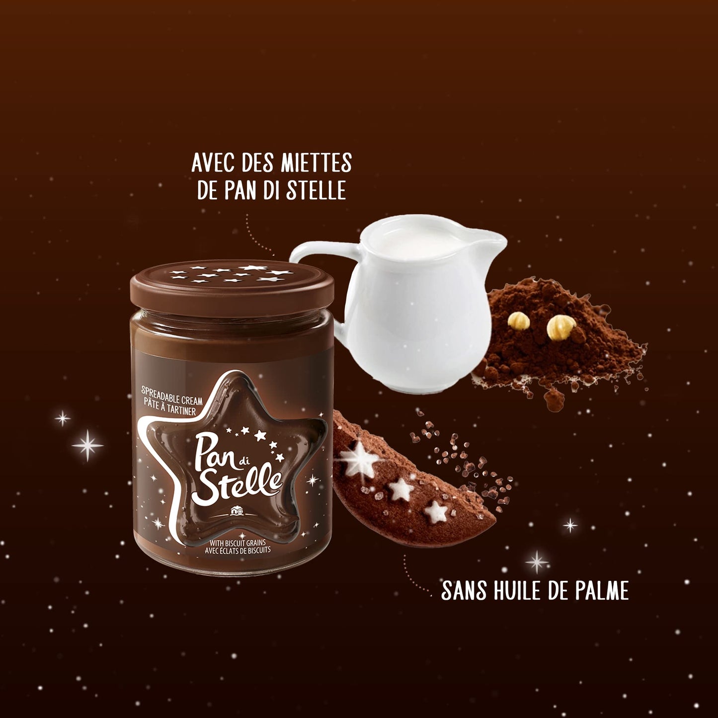 Pan di Stelle - Pan Di Stelle Spreading Paste - Italian Spreading Paste - 330 g Pot