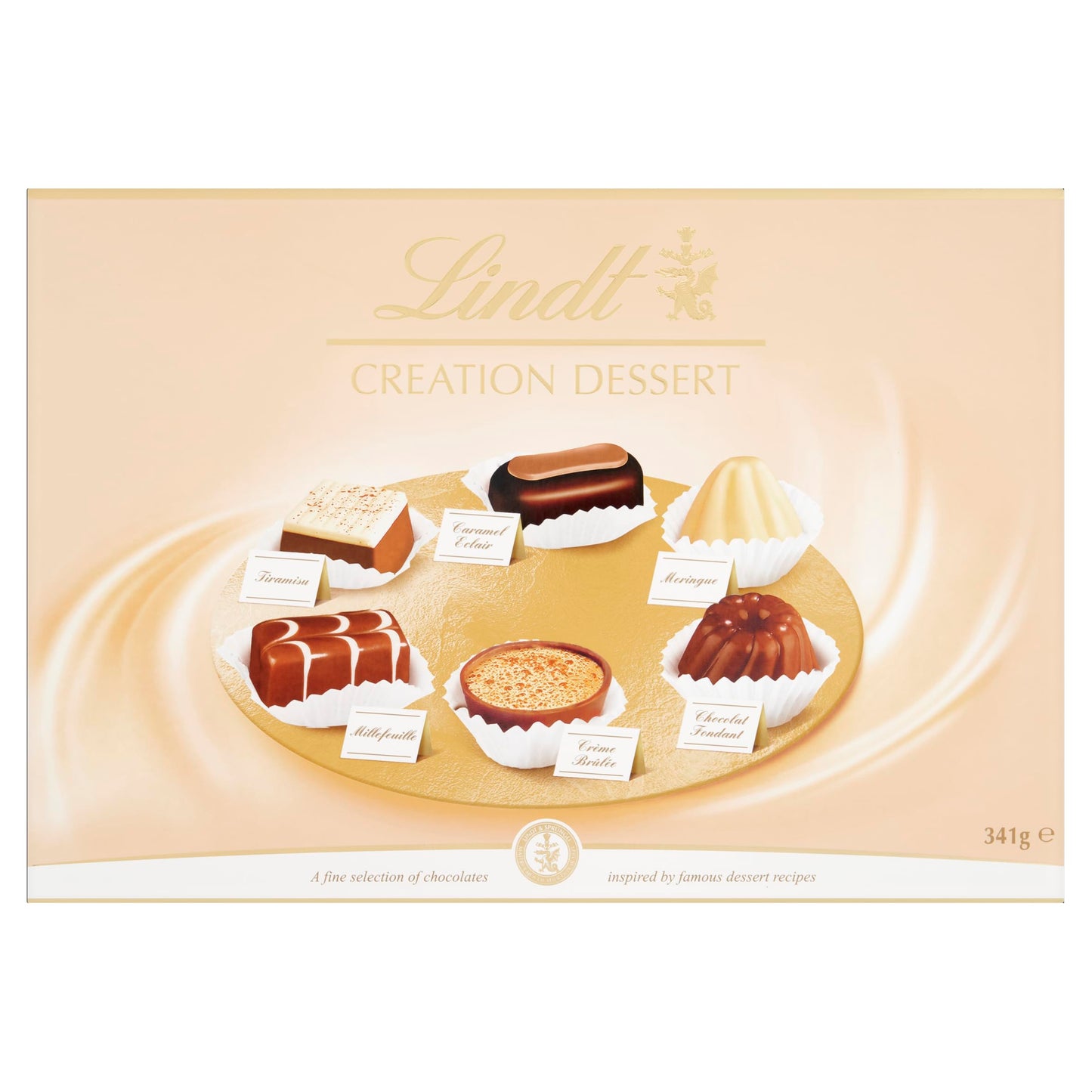 Lindt Creation Dessert | 21 Assorted Fine Dark, Milk and White Chocolate Box Medium, 200g | Gift Present or Sharing Box for Him and Her | Christmas, Birthday, Celebrations, Congratulations, Thank you