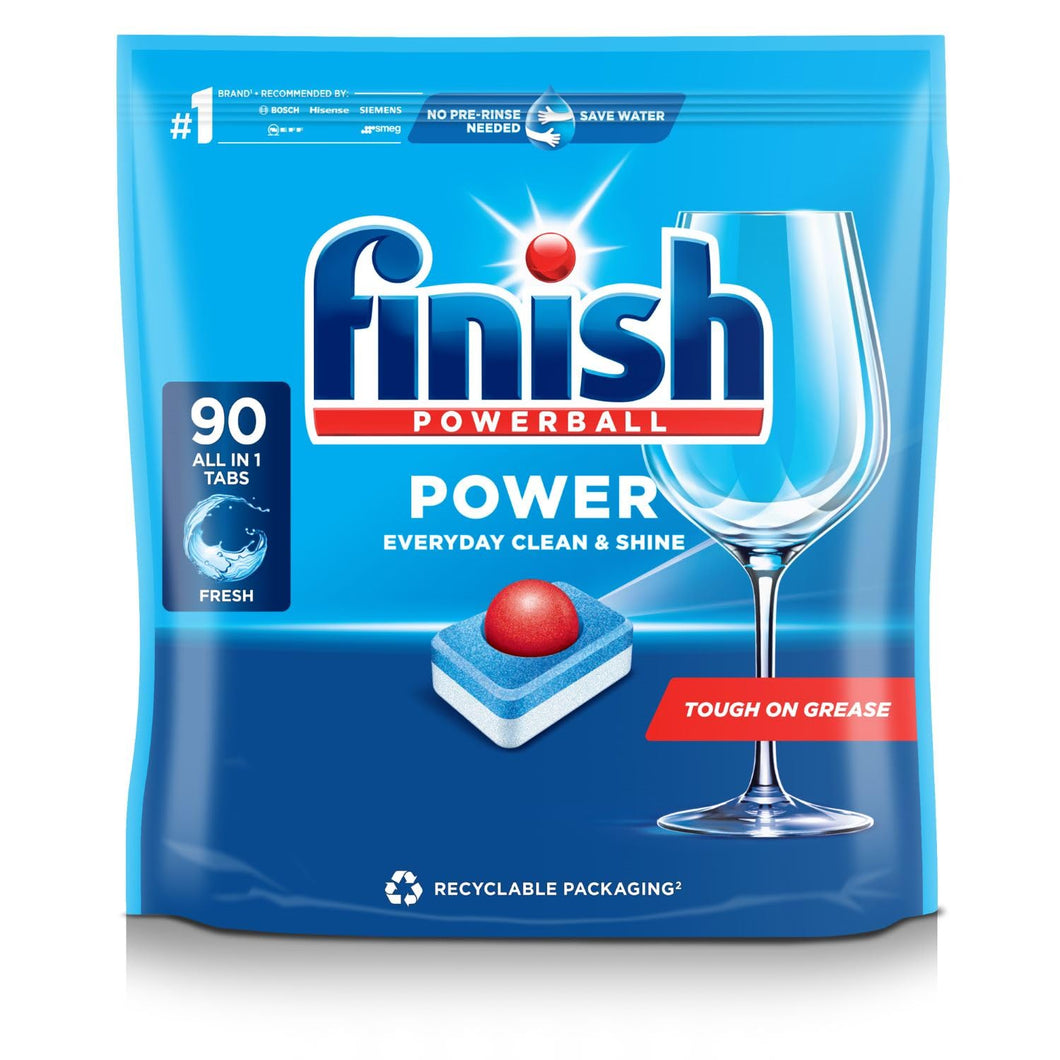 Finish Powerball All in 1 Max Lemon Dishwasher Mega Value