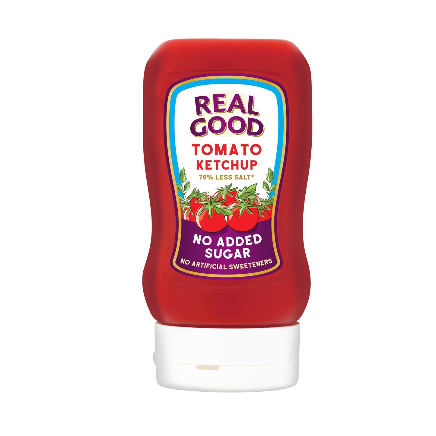 Real Good Ketchup, No Added Sugar Tomato Ketchup 310g |Recyclable | Vegan | Natural | Gluten & Dairy Free