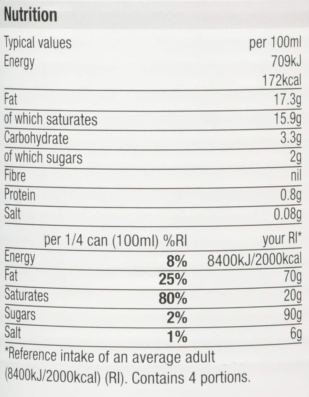 Morrisons Canned Coconut Milk 400ml