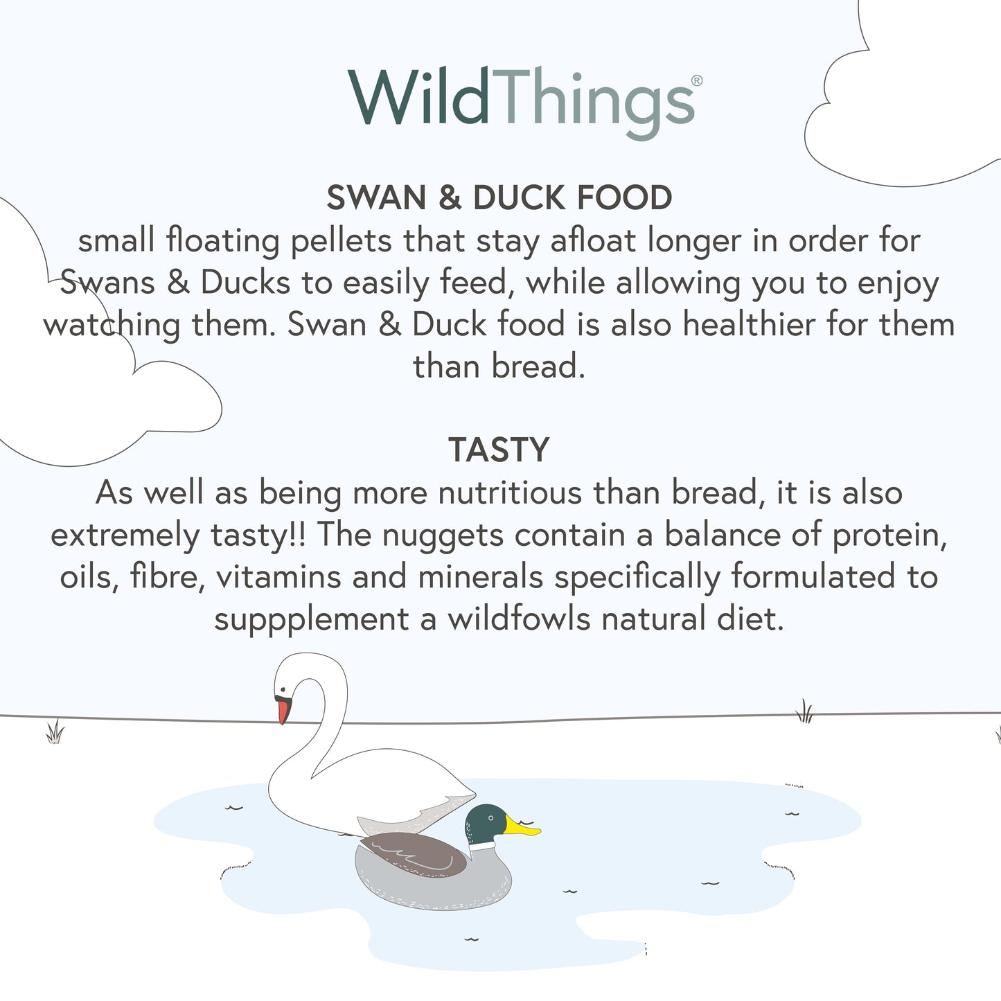 Shorefields Wildthings Swan & Duck Food 175g