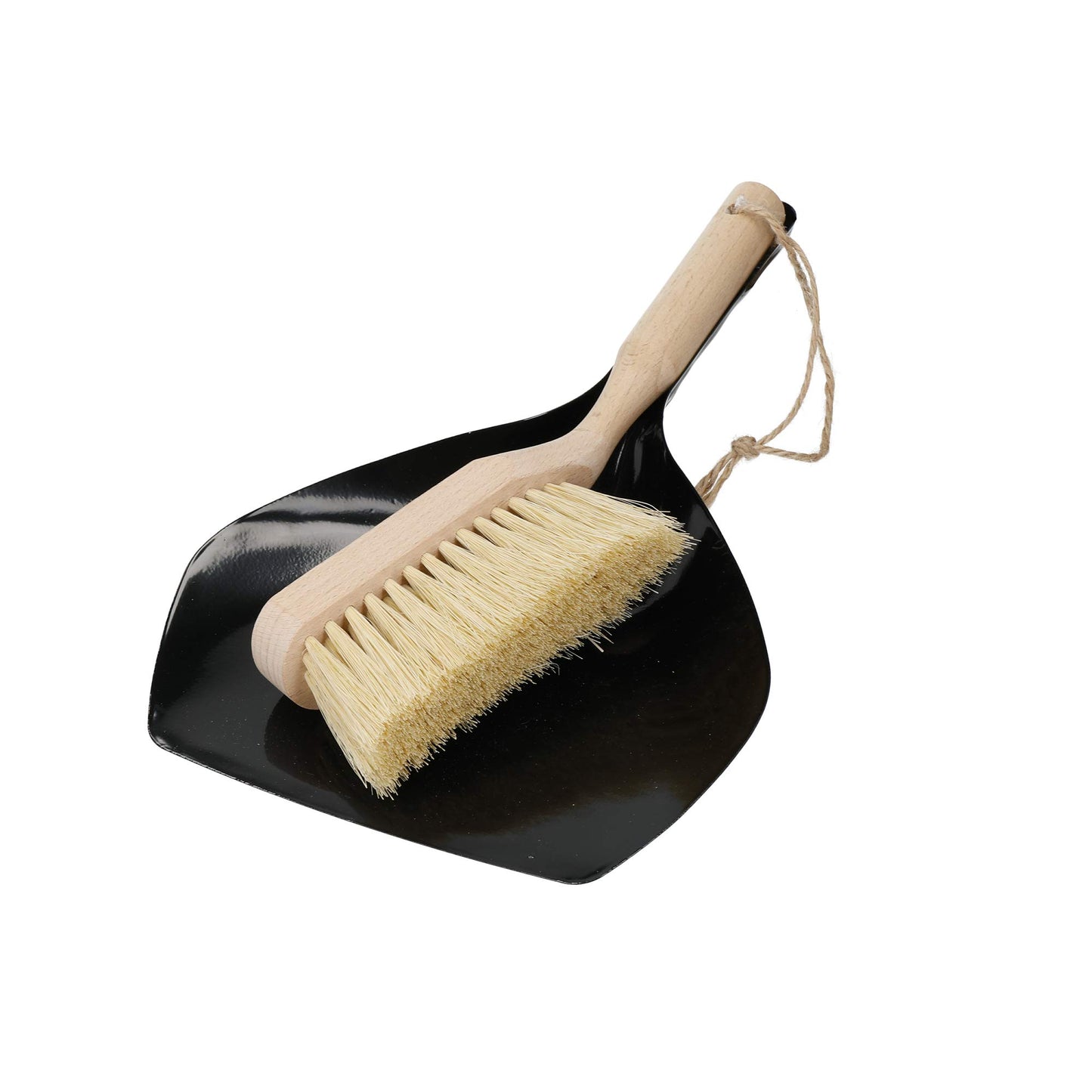 Natural Elements Eco Dustpan and Brush, Beechwood and 100% Recycled Plastic, 33 x 21.5cm,NEDPBSETCOCO