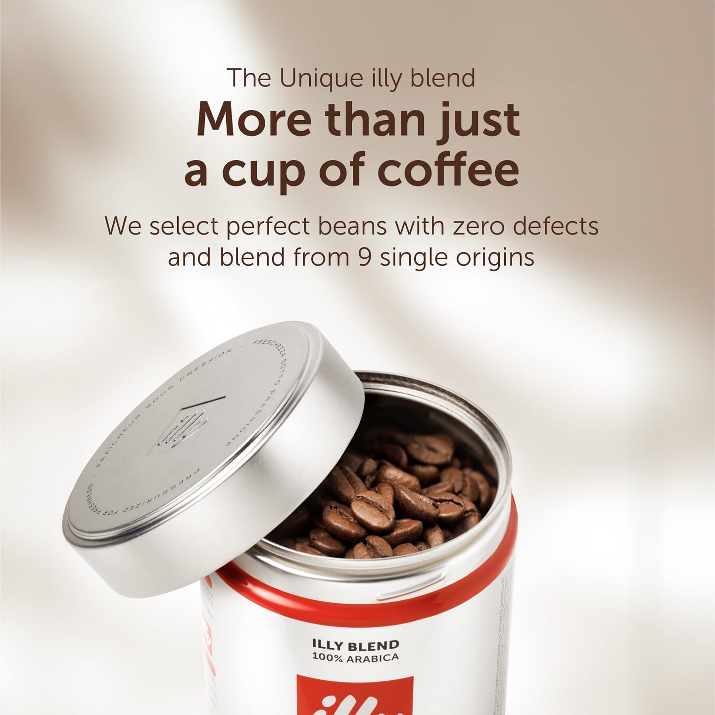 illy Brazil Cerrado Mineiro Single Origin 100% Arabica Coffee Beans - Regenerative Agriculture Certified - Ideal For Moka Pots & Filter Coffee - 250g Tin