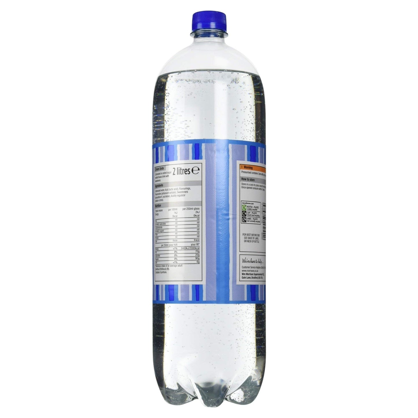 Morrisons No Added Sugar Cream Soda, 2L
