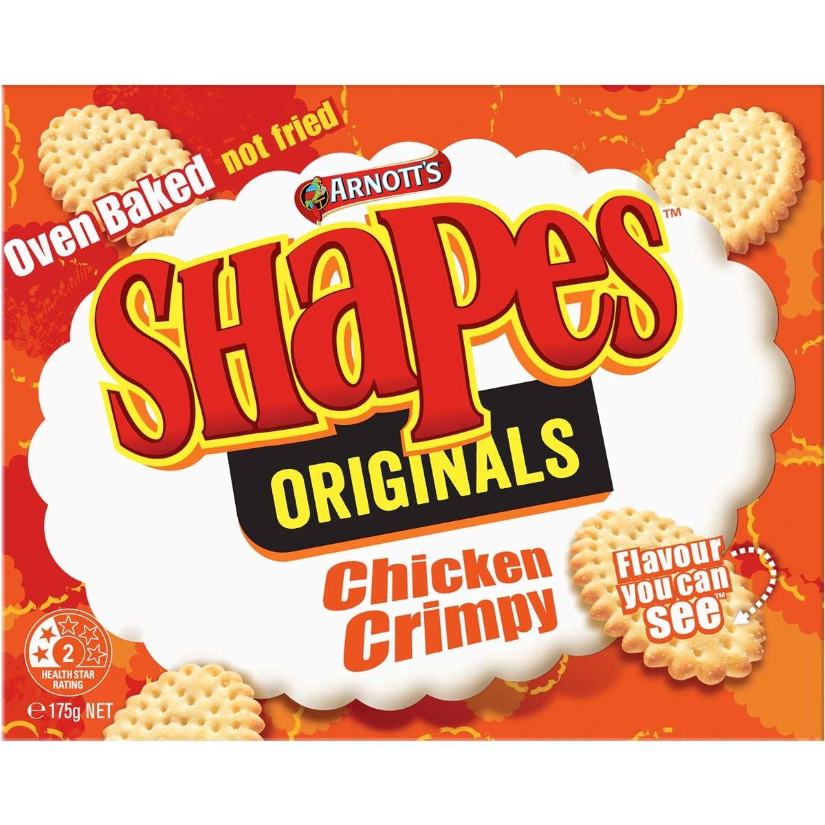 Arnott's Shapes Chicken Crimpy - 175g