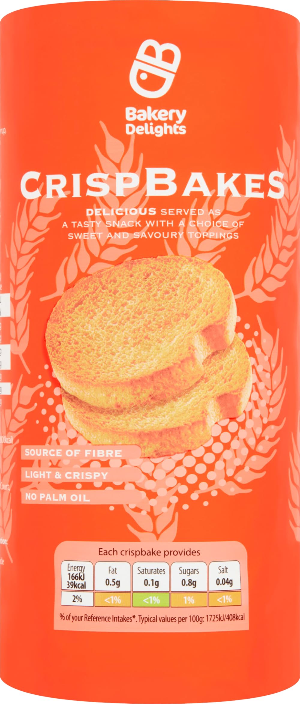 BAKERY DELIGHTS Crisp Bakes 125g (Box of 12)