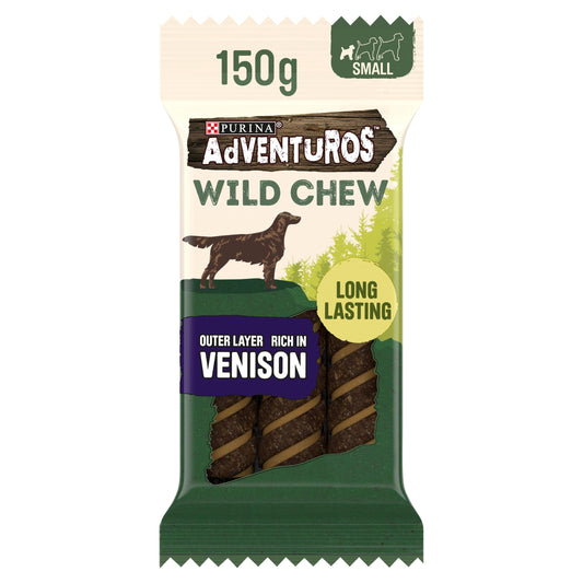 Adventuros Wild Chew Venison Dog Treats for small dog 150g