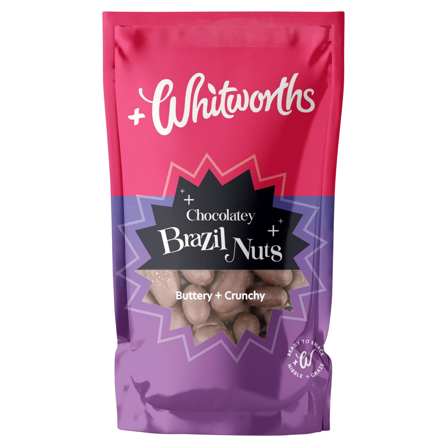 Whitworths Chocolatey Brazil Nuts, 95g