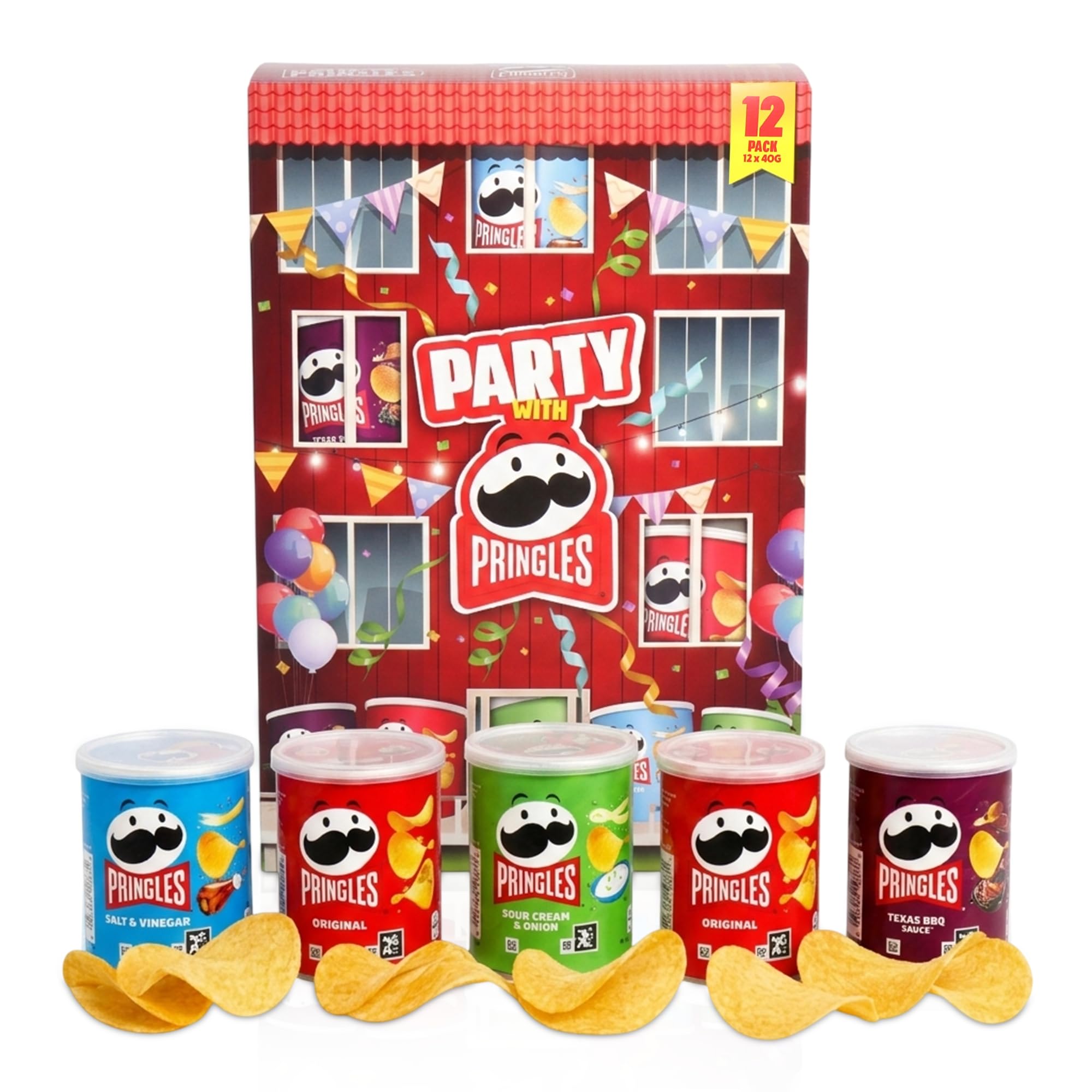 Pringles Original 40g Crisps Multipack – Bulk 12-Pack of Stackable Cri ...