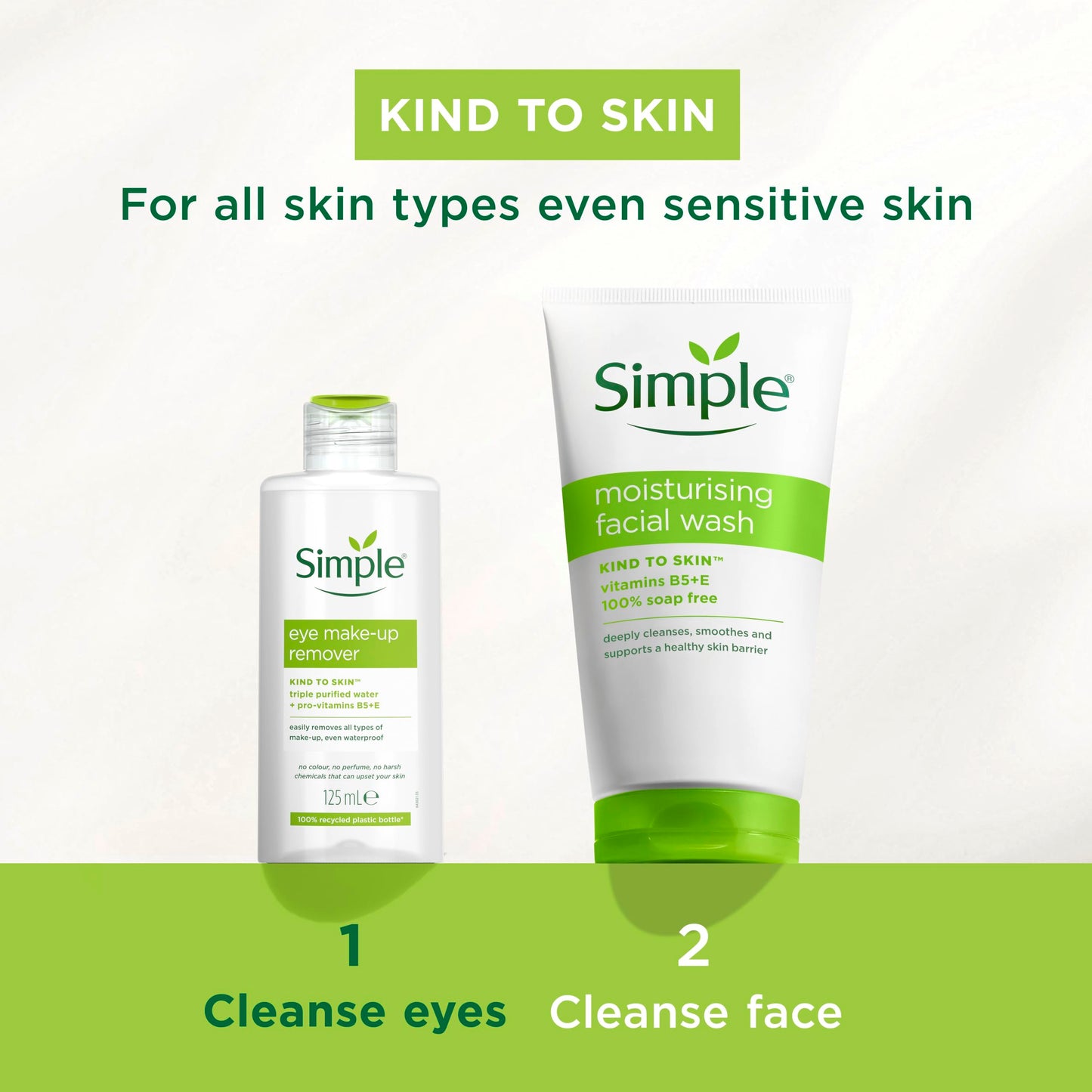 Simple Kind to Skin Eye Make-Up Remover oil-free for sensitive skin 125 ml