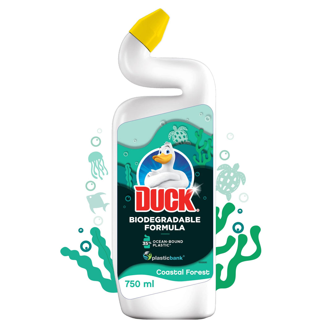 Duck Foaming Bleach Gel Toilet Liquid Cleaner Pine 750ml