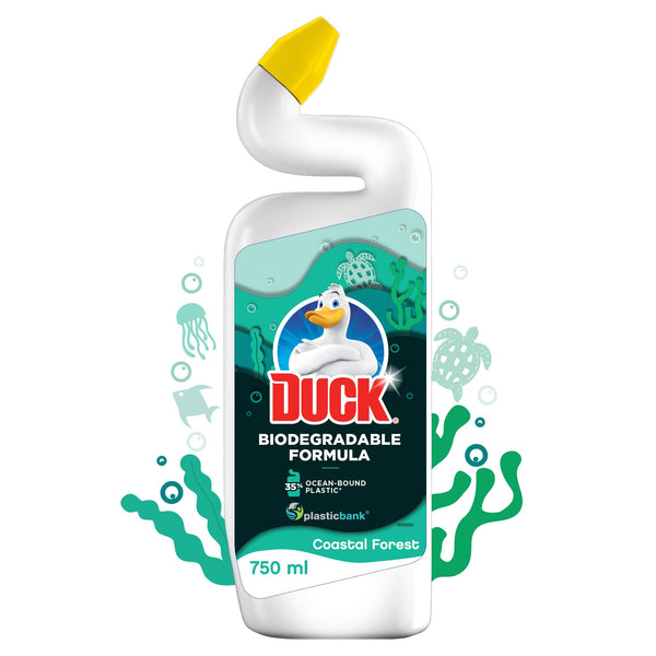 Duck Foaming Bleach Gel Toilet Liquid Cleaner Pine 750ml