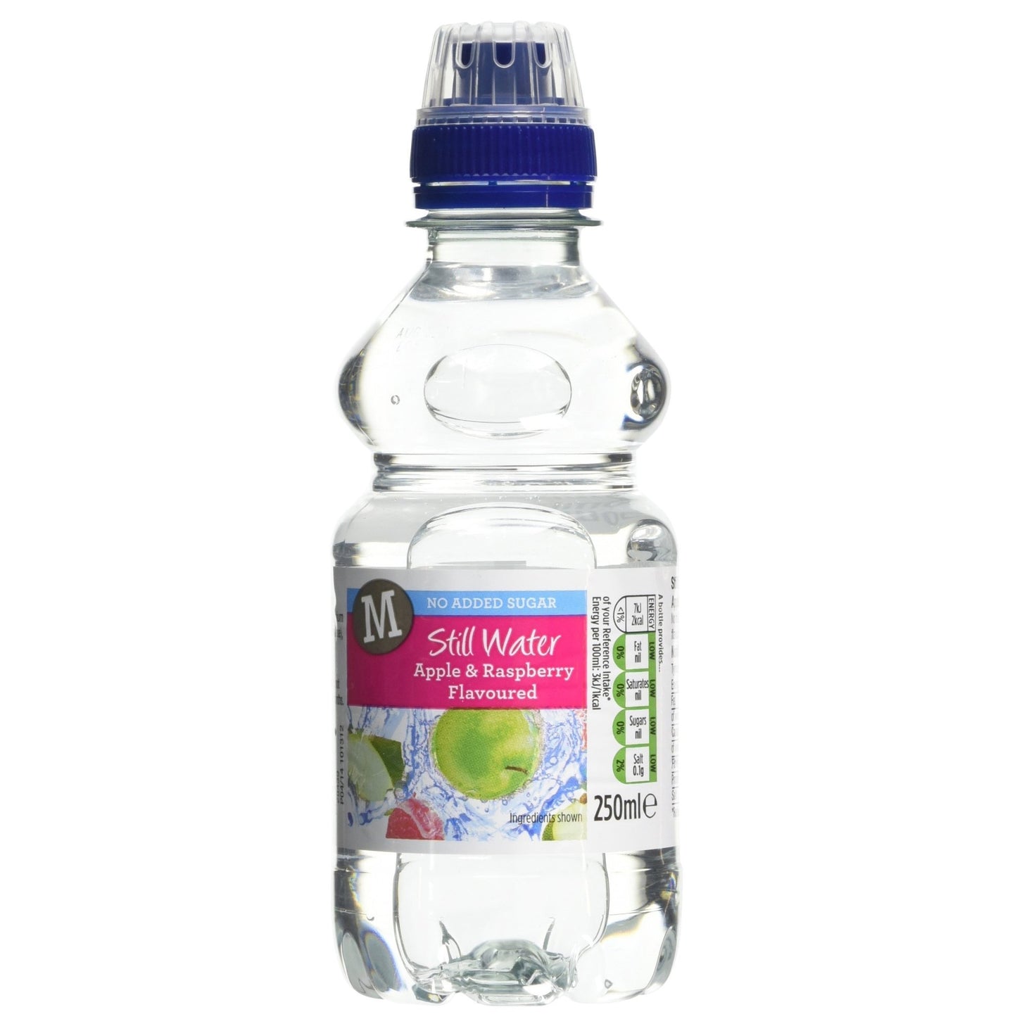 Morrisons No Added Sugar Apple & Raspberry Water 4x250ml