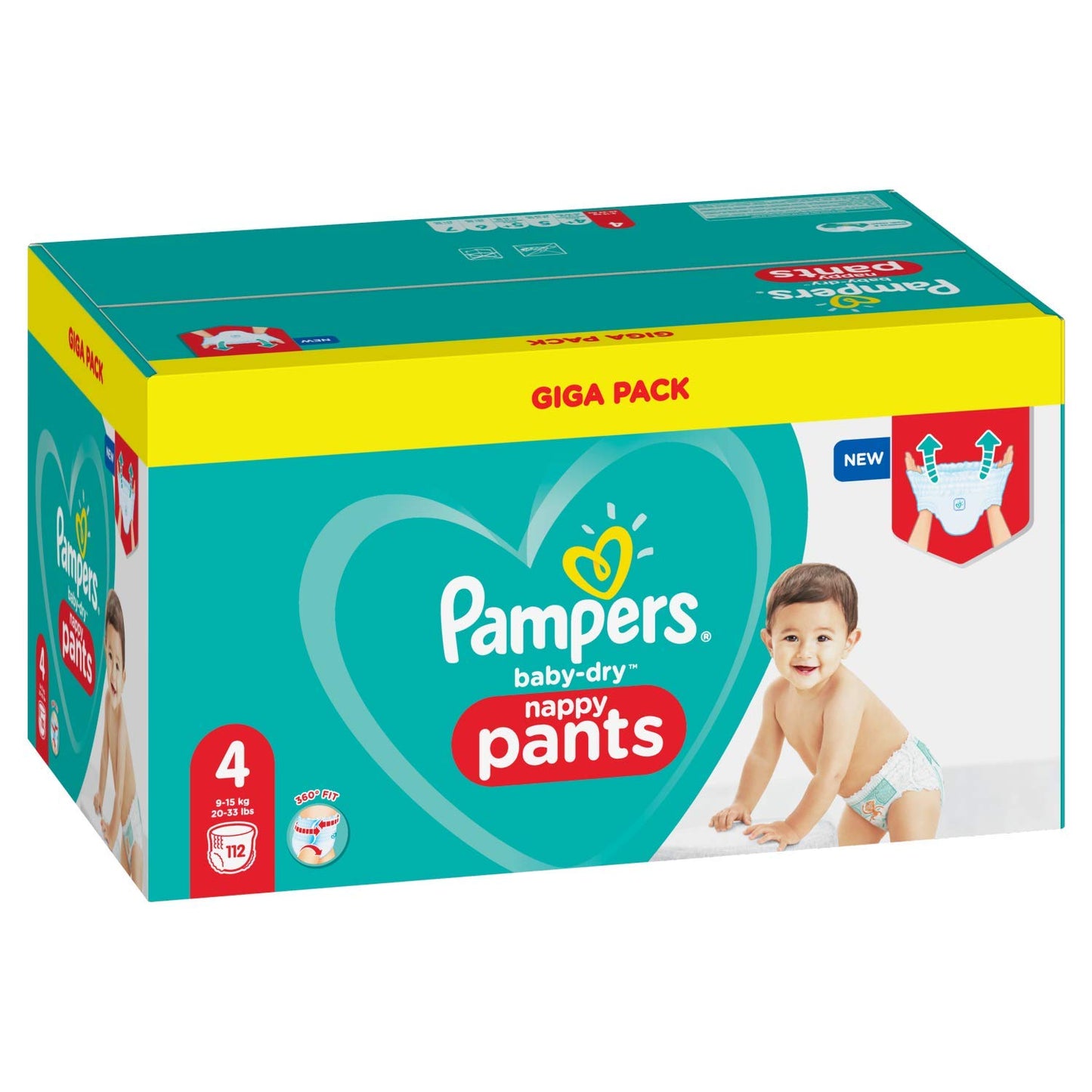 Pampers 81714239 Baby-Dry Pants Nappy Pants White