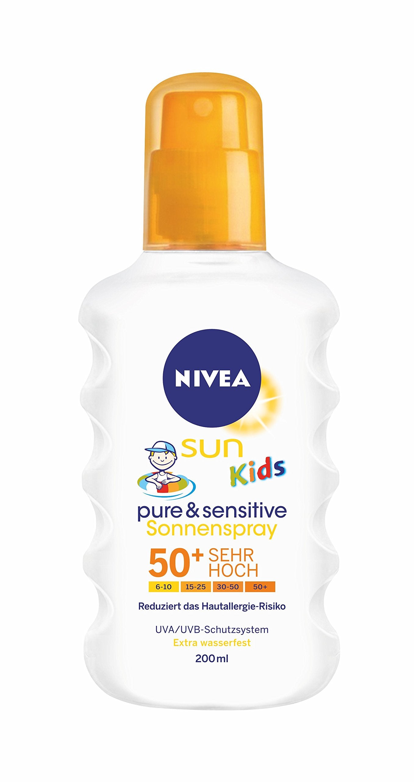 Nivea Sun Kids Sensitive Sun Lotion Spray SPF 50+ 200 ml