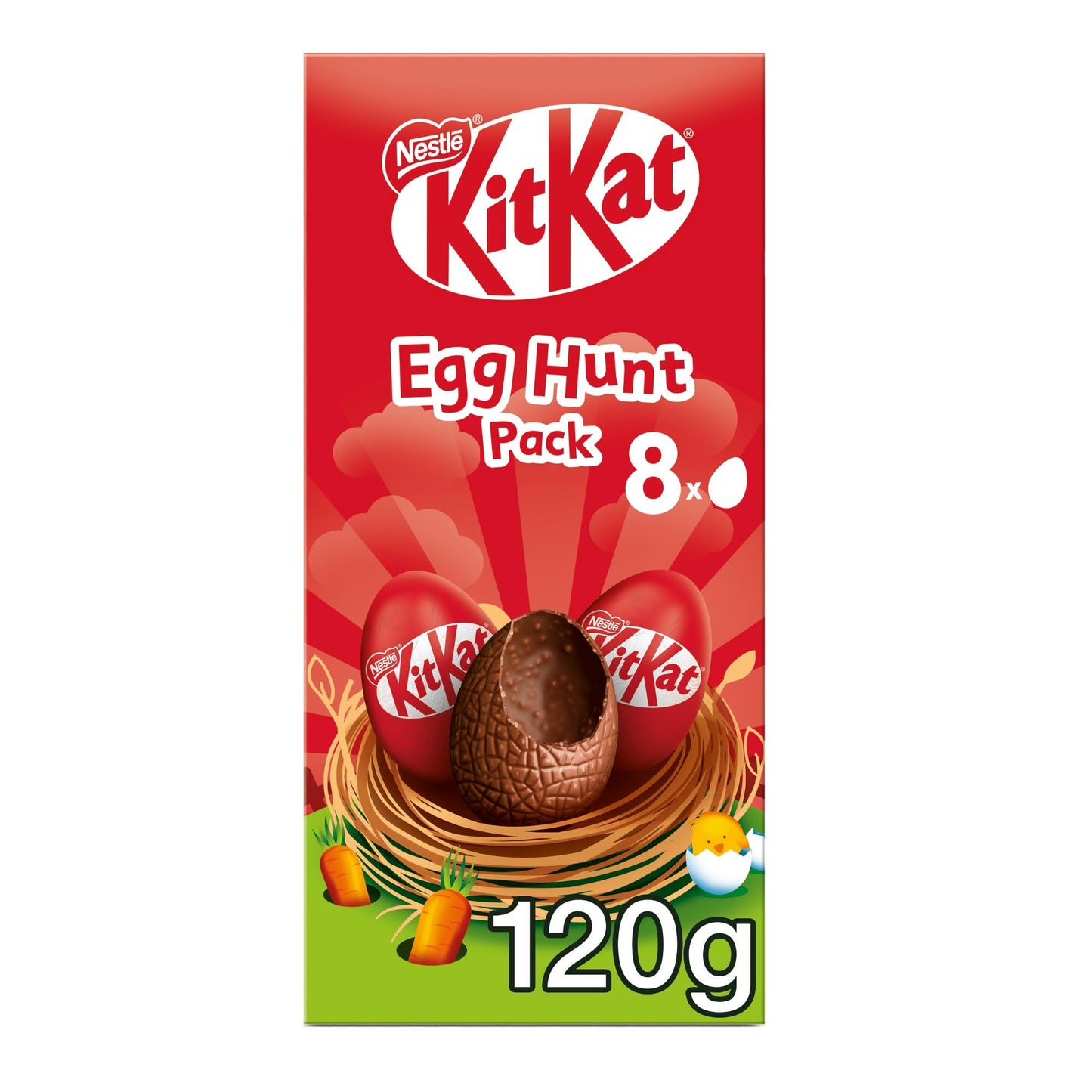 Kit Kat Milk Chocolate Easter Egg Hunt Box 120g