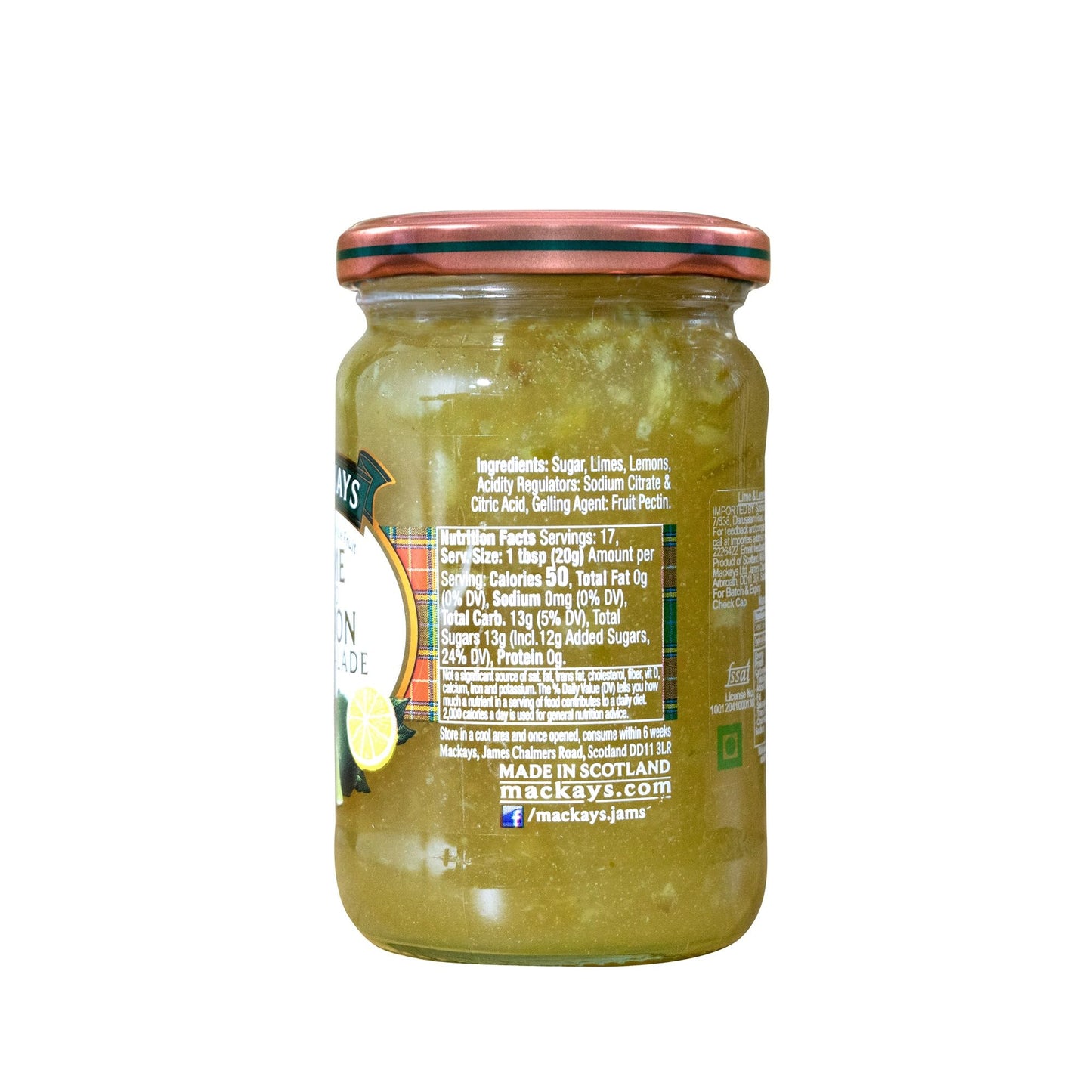 Mackays Marmalade, Lime and Lemon, 340g