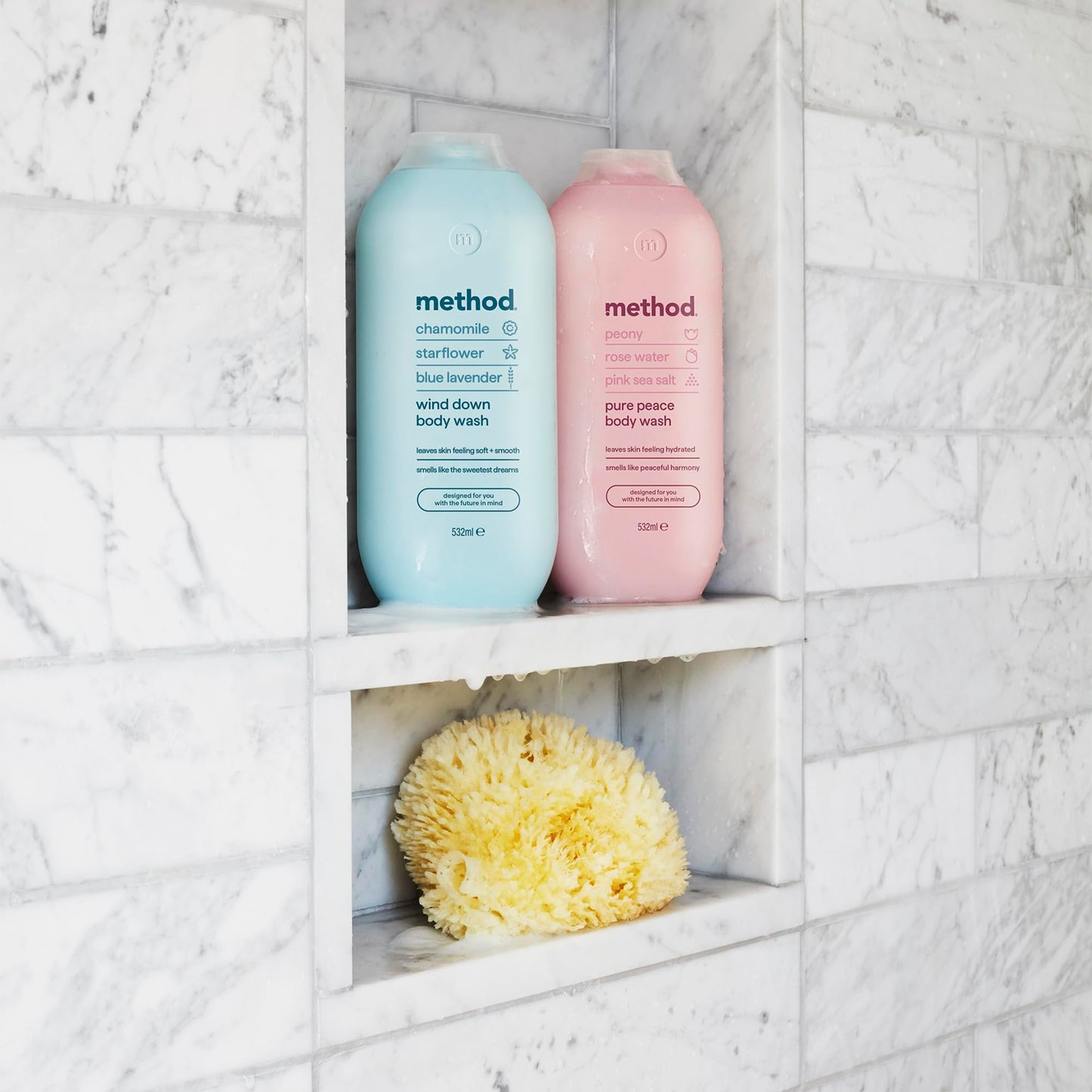 Method Body Wash, Simply Nourish, Shower Gel, Coconut, Rice Milk And Shea Butter Scent, Pack of 1, 532ml