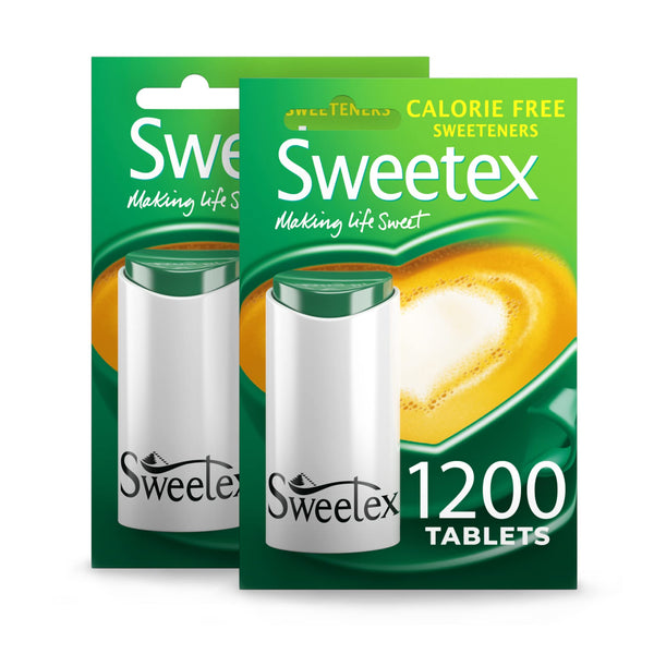 Sweetex Sweetener Tablets, 1200 Tablets - 2 Pack