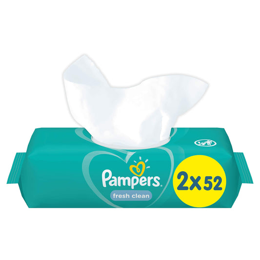 Pampers Fresh Clean Baby Wipes, 104 Pack