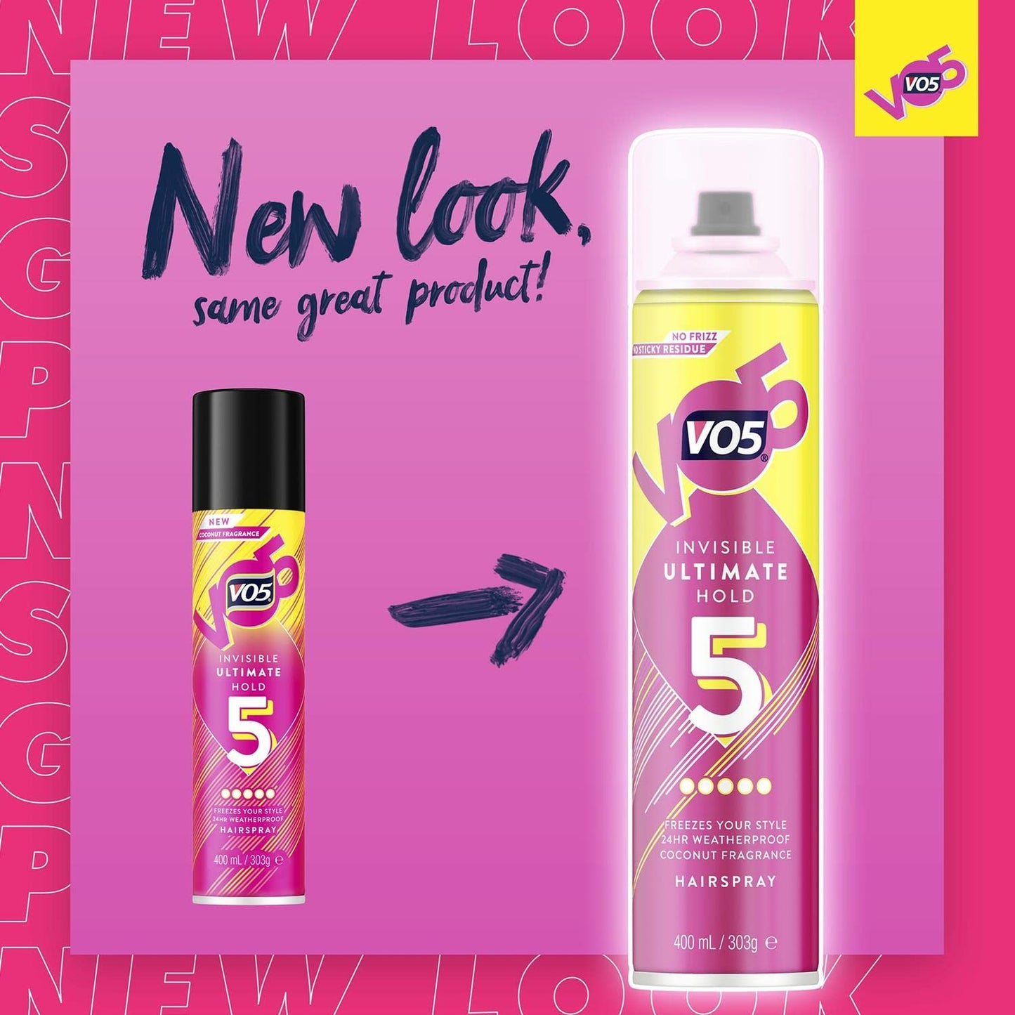 Vo5 Ultimate Hold Hair Spray, 400ml
