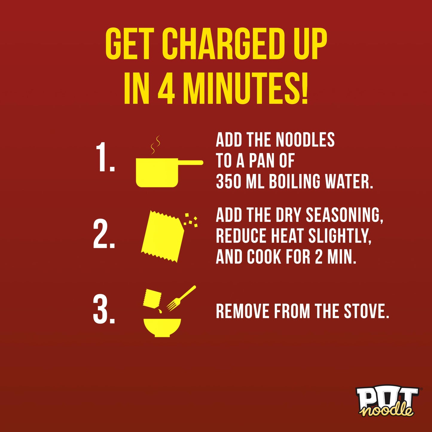 Pot Noodle Beef & Tomato Instant Noodles Block 114 g