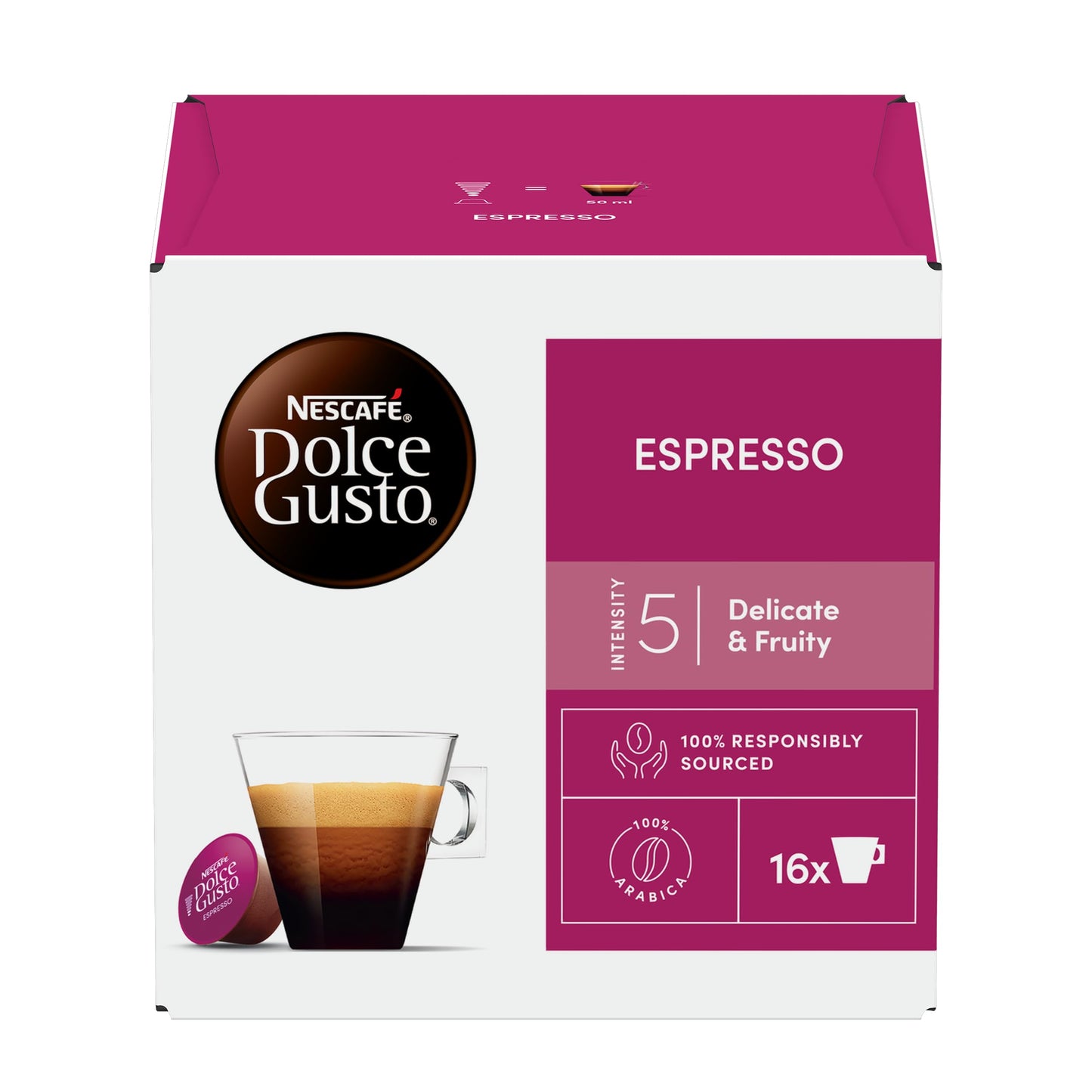 Nescafé Dolce Gusto Espresso Coffee Pods, 16 Capsules (16 Servings)