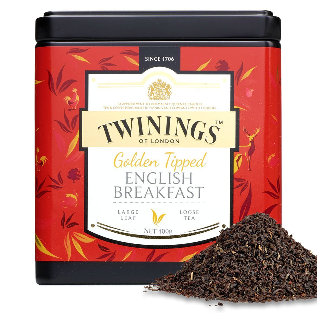 Twinings Golden Tipped English Breakfast Loose Tea, 100g