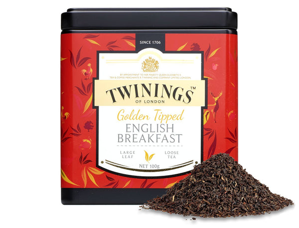 Twinings Golden Tipped English Breakfast Loose Tea, 100g