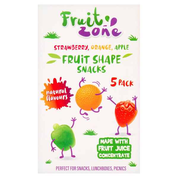 Fruit Zone Fruit Shape Snacks 100g (5 x 20g)
