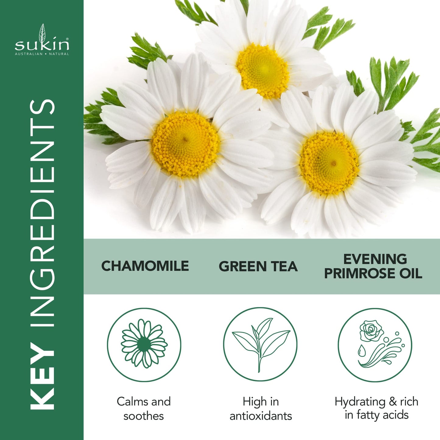 Sukin Signature Foaming Facial Cleanser 125ml - with Witch Hazel & Green Tea; cruelty free & vegan friendly - gently cleanses skin, removes make-up, dirt build-up and sebum.