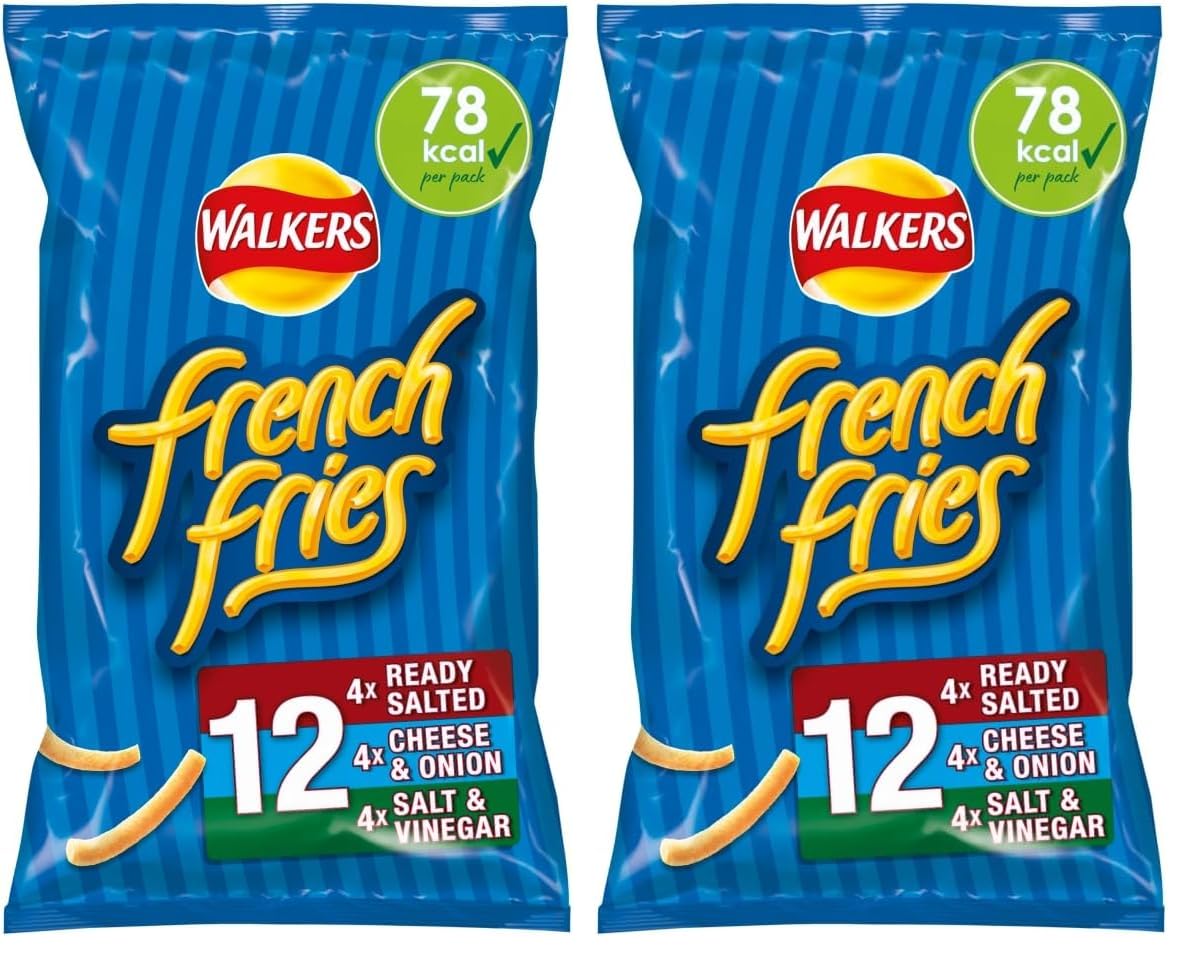 Walkers French Fries Flavour Crispy Potato Snacks 12 x 18g