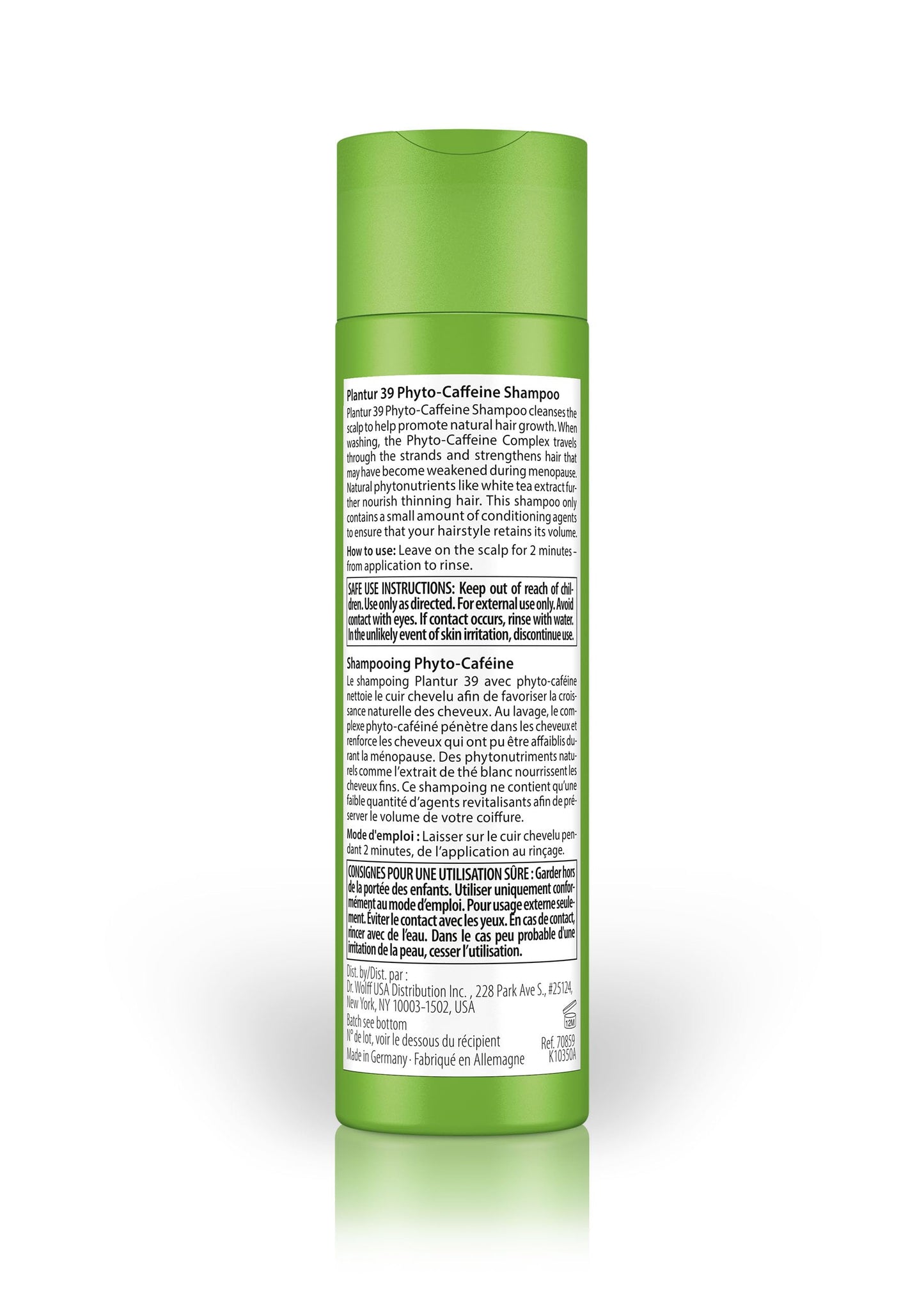 Plantur 39 for hair over forty phyto-caffeine shampoo, 250ml