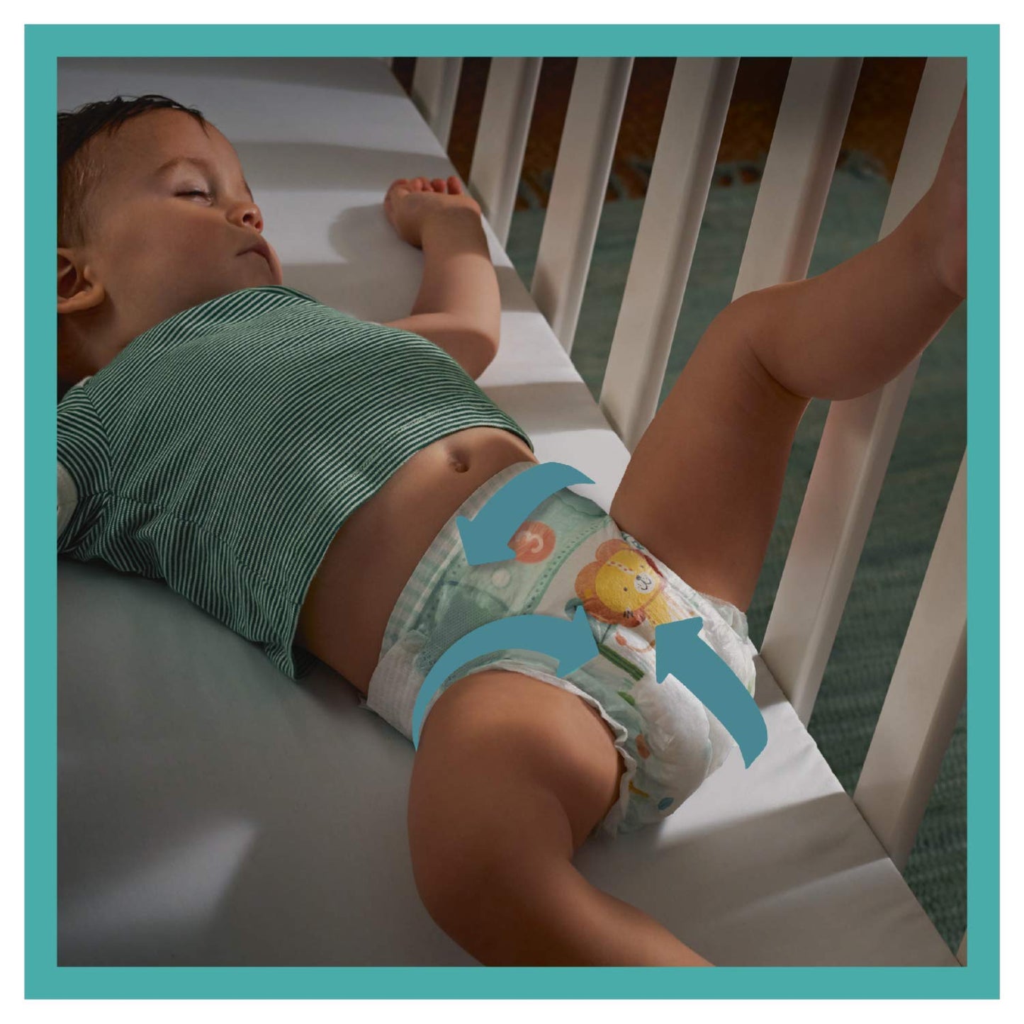 Pampers Nappies, Size 5, 76 Count, Baby, Overnight Protection, Disposable, Water Resistant, Dermatologically Tested, Oeko-Tex Certified