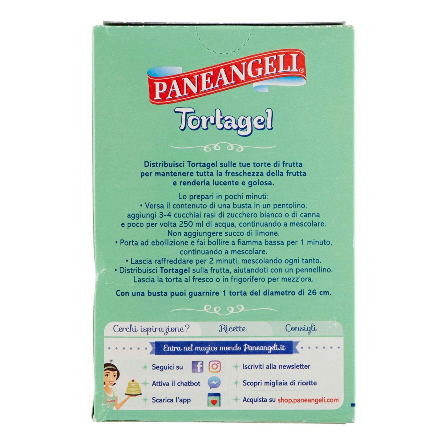 Paneangeli Tortagel Prepared for Jelly Cakes 3 X14g