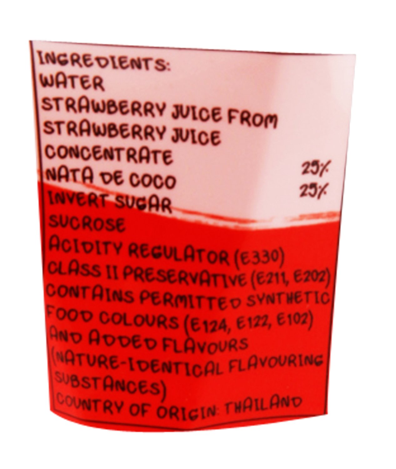 MOGU MOGU STRAWBERRY Flavoured Drink With Nata De Coco 320 ml