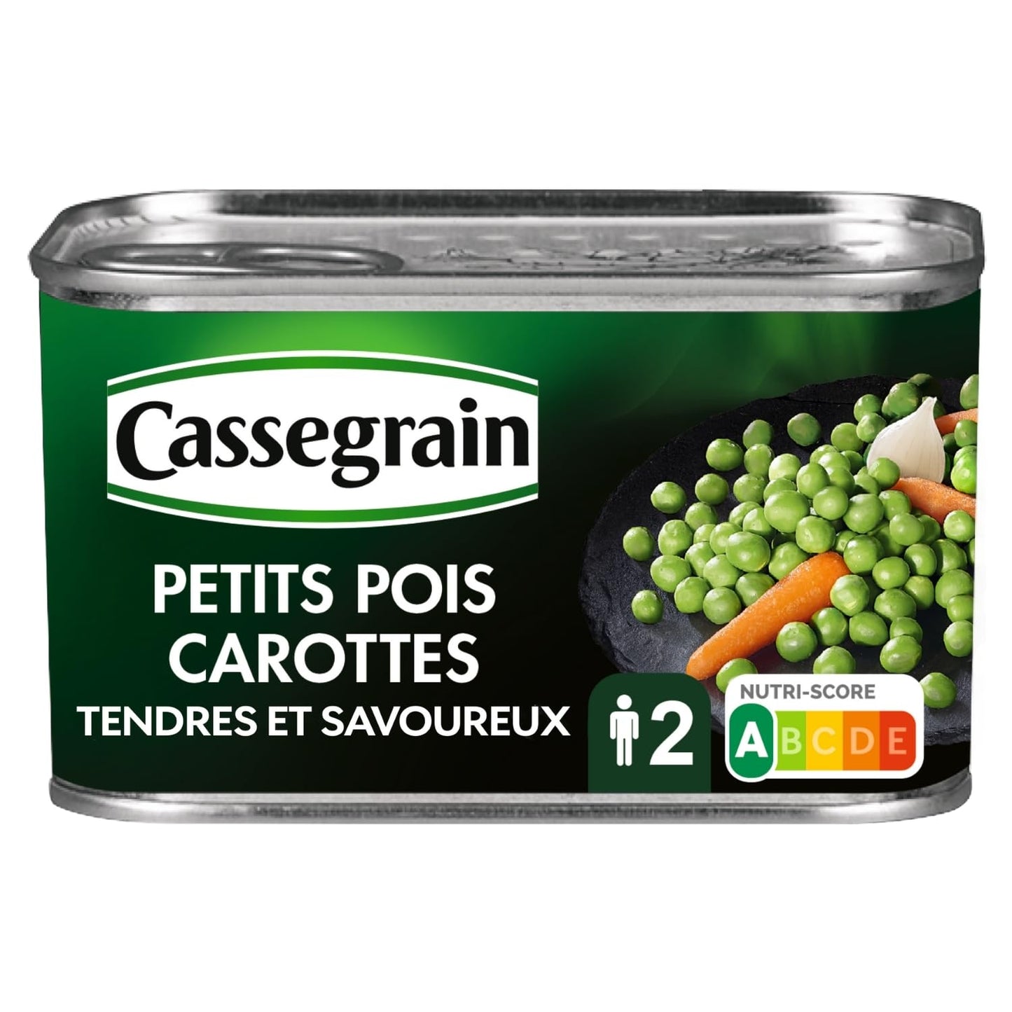 Cassegrain Petits Pois Carottes (1/2)(265g net) 400g