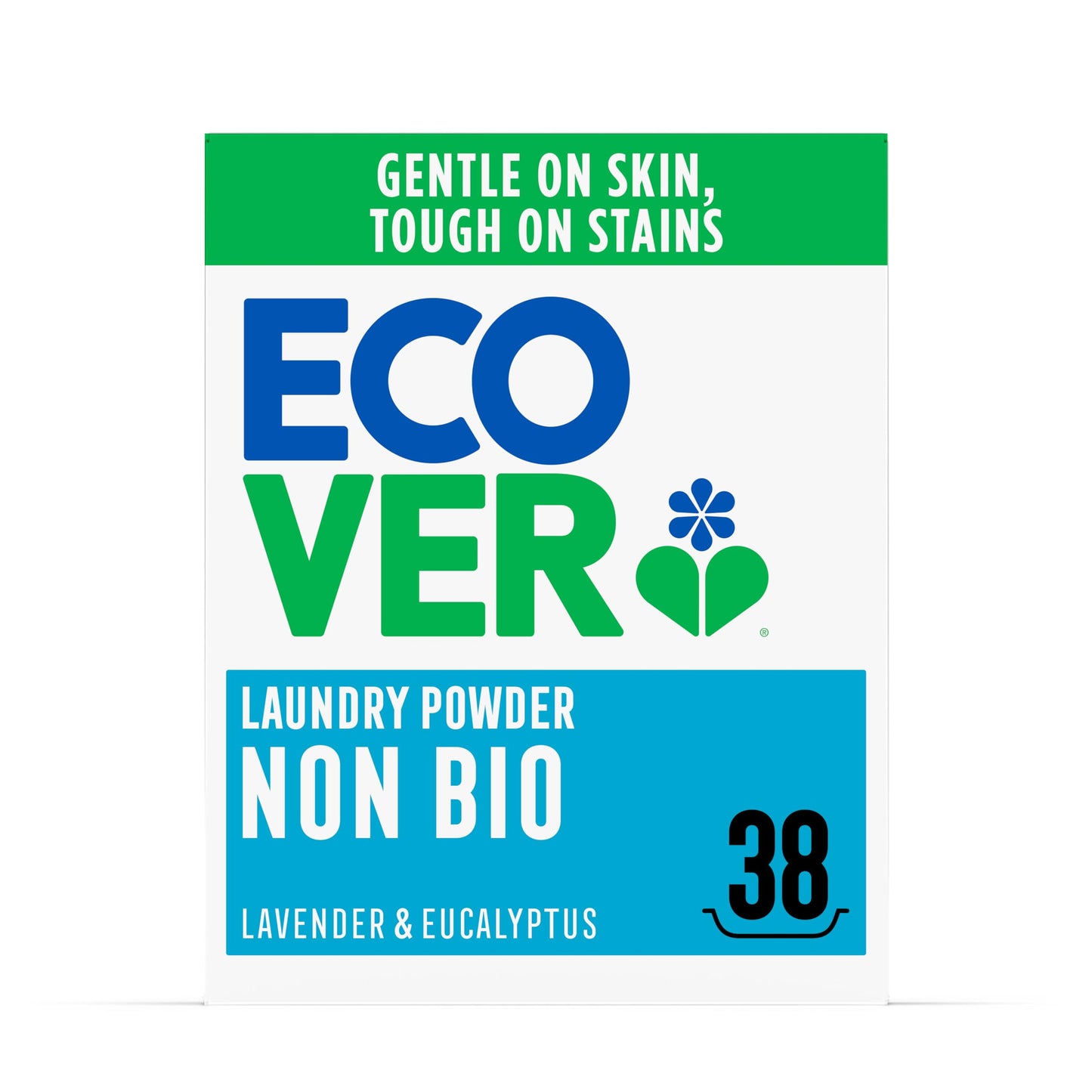 Ecover Non-Bio Laundry Powder, Lavender & Eucalyptus, 38 Washes, 1.9kg