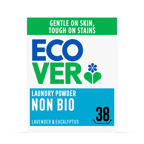 Ecover Non-Bio Laundry Powder, Lavender & Eucalyptus, 38 Washes, 1.9kg