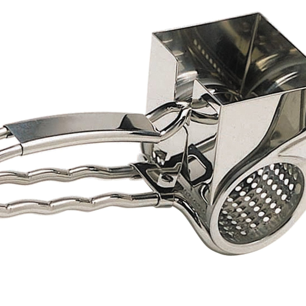 MasterClass Deluxe Stainless Steel Rotary Cheese Grater, Silver