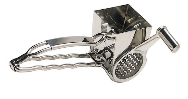 MasterClass Deluxe Stainless Steel Rotary Cheese Grater, Silver