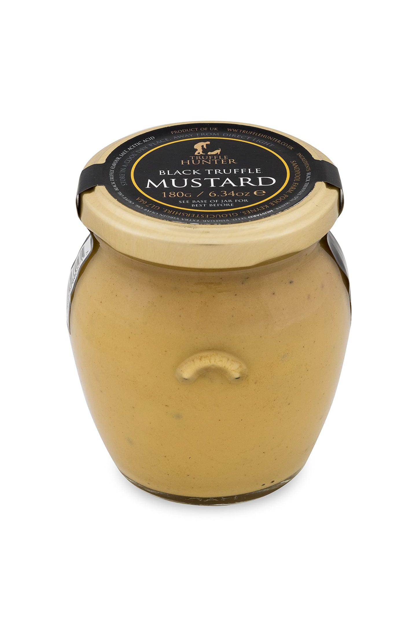 TruffleHunter - Black Truffle Mustard - Dijon Mustard - Gourmet Condiments - 180g