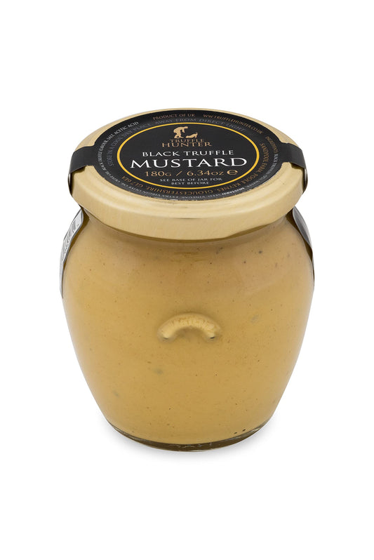 TruffleHunter - Black Truffle Mustard - Dijon Mustard - Gourmet Condiments - 180g